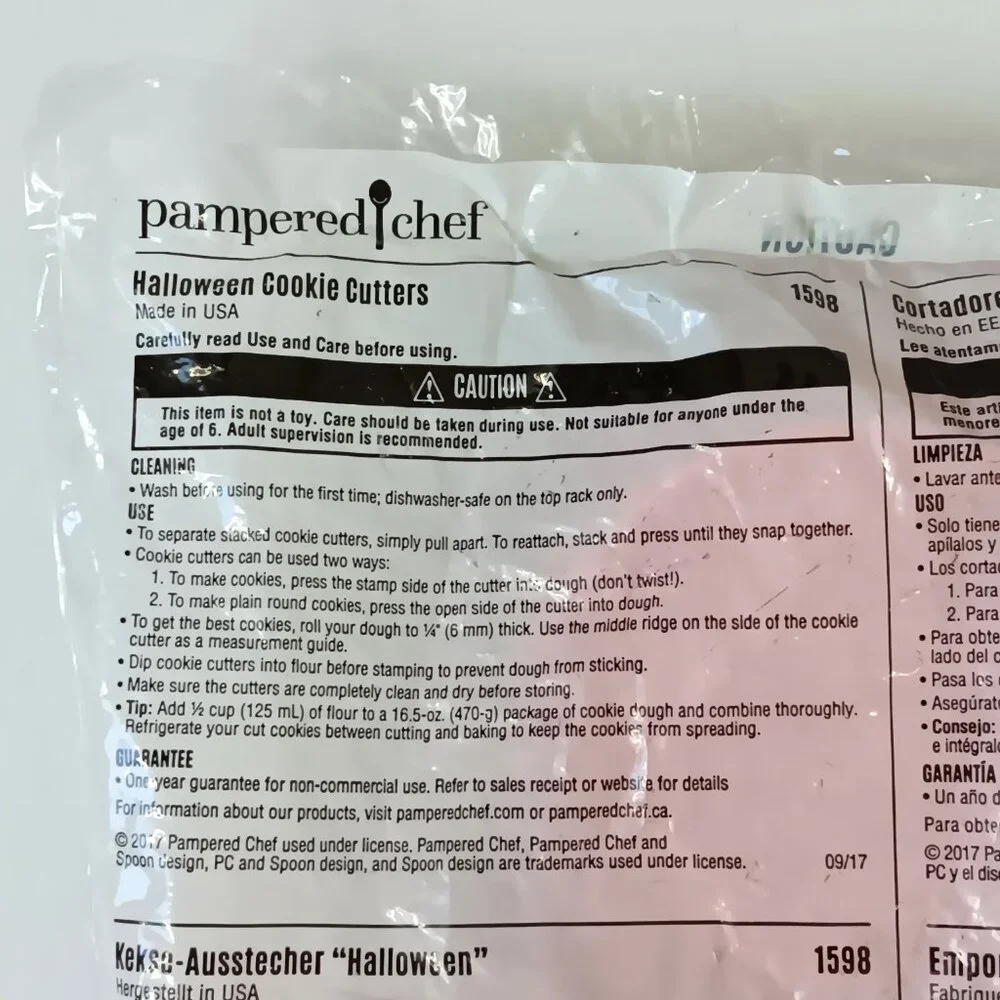 Pampered Chef Set of 7 Orange Round 3.5